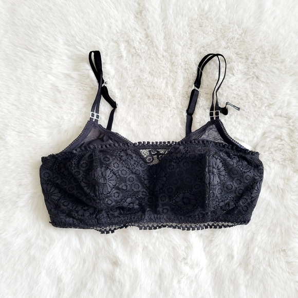 💫AERIE REAL POWER WIRELESS PUSH UP JOY LACE BRA SIZE 34D - Picture 3 of 7